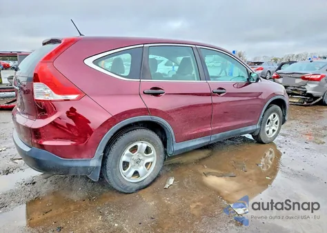 2013 Honda Cr-V Lx z USA, uszkodzony, nr VIN 5J6RM3H39DL035386